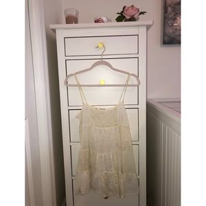 Lace Cream Tank Top